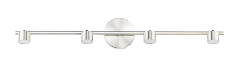 Taylor 4 Light LED Bath Vanity Light in Satin Nickel