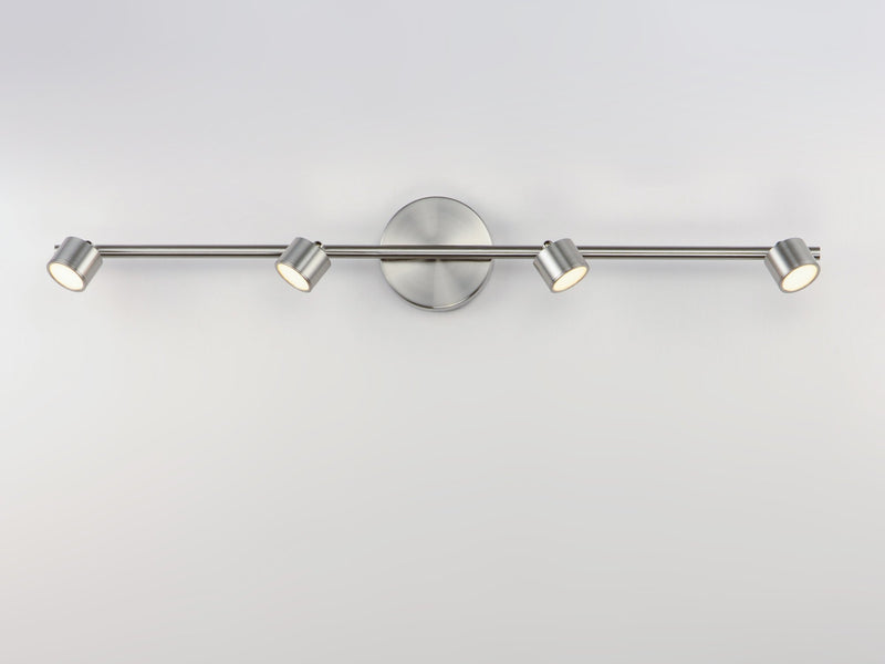 Taylor 4 Light LED Bath Vanity Light in Satin Nickel
