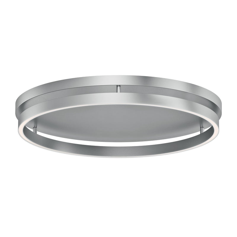 Groove 24" LED Flush Mount in Brushed Aluminum