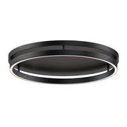 Groove 24" LED Flush Mount in Black
