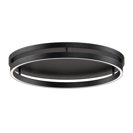 Groove 24" LED Flush Mount in Black