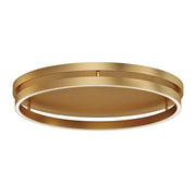 Groove 24" LED Flush Mount in Gold