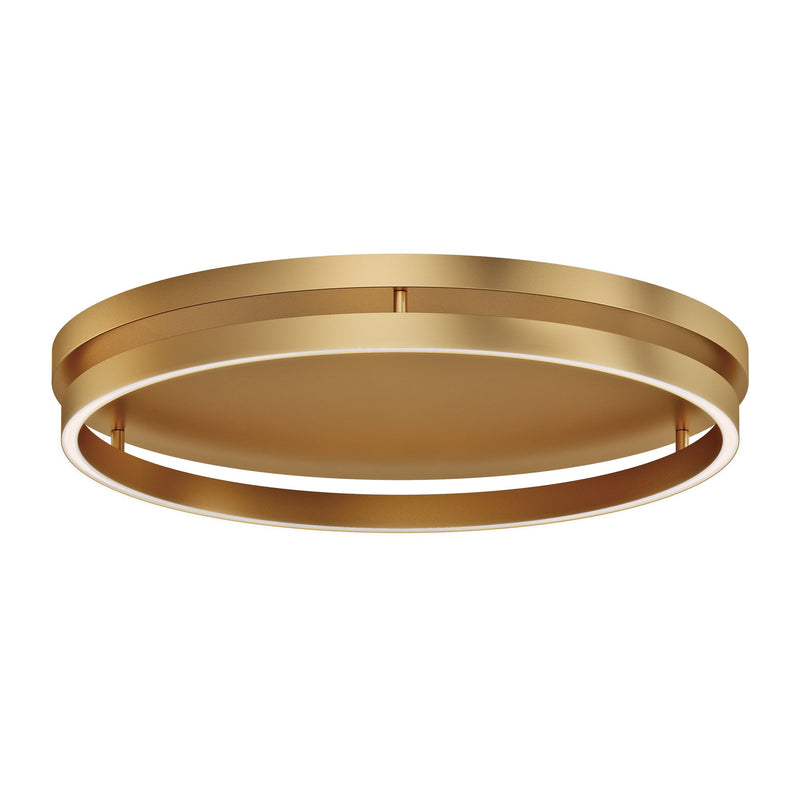 Groove 24" LED Flush Mount in Gold