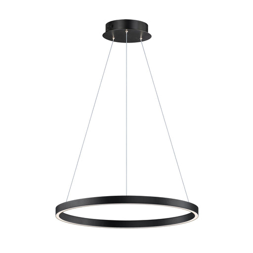 Groove 24" LED Pendant in Black
