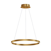 Groove 24" LED Pendant in Gold