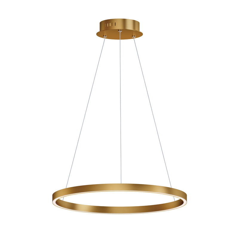 Groove 24" LED Pendant in Gold