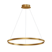 Groove 32" LED Pendant in Gold
