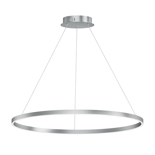 Groove 40" LED Pendant in Brushed Aluminum