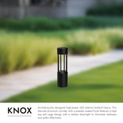 Knox 24" Bollard in Black