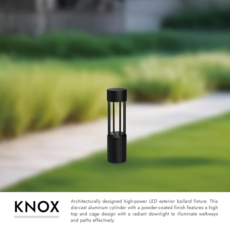 Knox 24" Bollard in Black