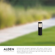 Alden 20" Bollard in Black