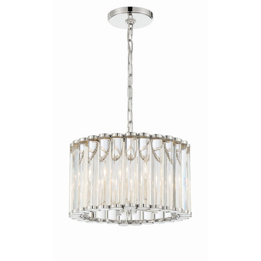 Elliot 4 Light 15.25" Pendant in Polished Nickel