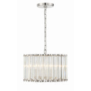 Elliot 4 Light 15.25" Pendant in Polished Nickel