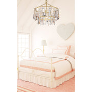 Elsa 1 Light 15" Pendant in Antique Gold in a room setting