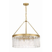 Emory 8 Light 24" Chandelier in Modern Gold