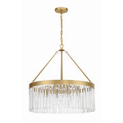 Emory 8 Light 24" Chandelier in Modern Gold