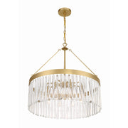 Emory 8 Light 24" Chandelier in Modern Gold