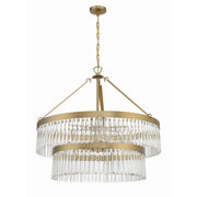 Emory 9 Light 32" Chandelier in Modern Gold