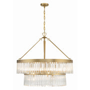Emory 9 Light 32" Chandelier in Modern Gold