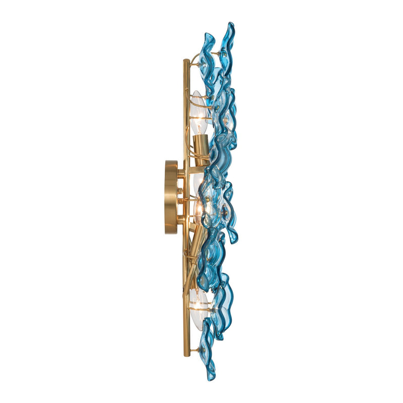 Esme 4 Light 23" Sconce in Aged Brass