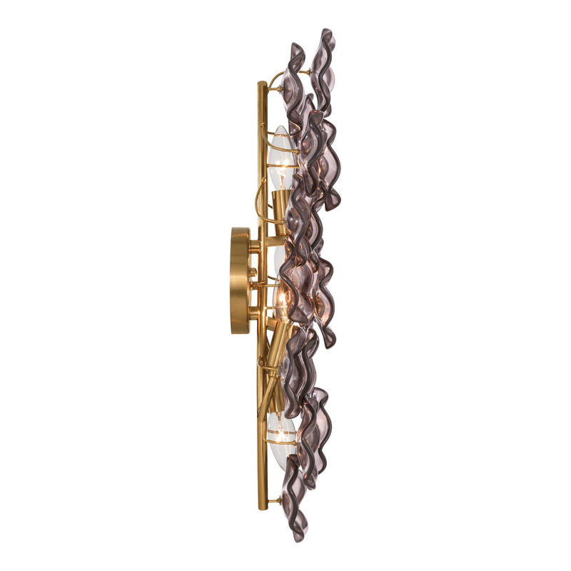 Esme 4 Light 23" Sconce in Aged Brass