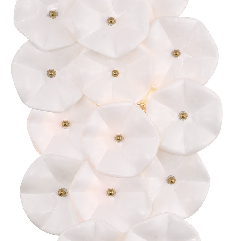Esme 4 Light 23" Sconce in Aged Brass