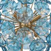 Esme 6 Light 18.25" Chandelier in Aged Brass