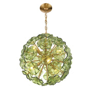 Esme 6 Light 18.25" Chandelier in Aged Brass