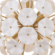 Esme 6 Light 18.25" Chandelier in Aged Brass