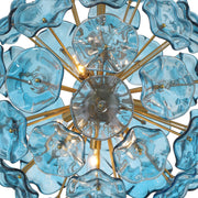 Esme 9 Light 22.5" Chandelier in Aged Brass