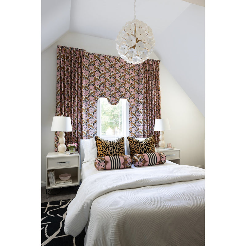 Esme 9 Light 22.5" Chandelier in Aged Brass in a room setting