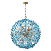 Esme 12 Light 28" Chandelier in Aged Brass