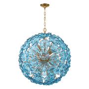 Esme 12 Light 28" Chandelier in Aged Brass
