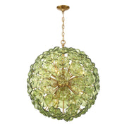 Esme 12 Light 28" Chandelier in Aged Brass