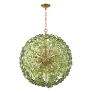 Esme 12 Light 28" Chandelier in Aged Brass