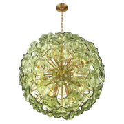 Esme 12 Light 28" Chandelier in Aged Brass