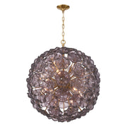 Esme 12 Light 28" Chandelier in Aged Brass