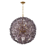 Esme 12 Light 28" Chandelier in Aged Brass