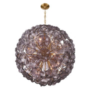 Esme 12 Light 28" Chandelier in Aged Brass