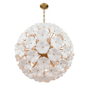 Esme 12 Light 28" Chandelier in Aged Brass
