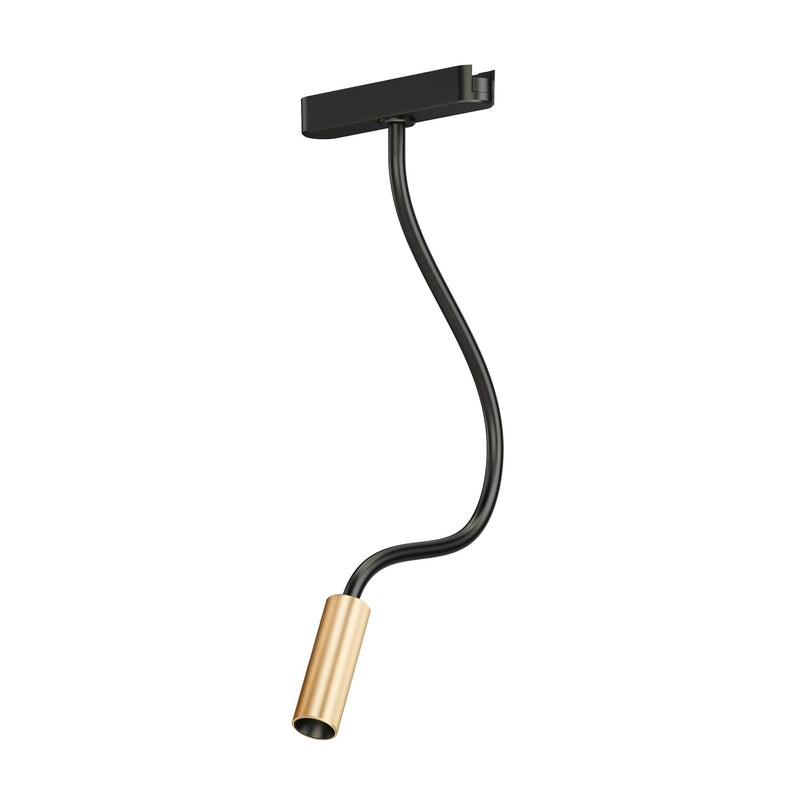 Continuum Track Reading Light in Black / Gold