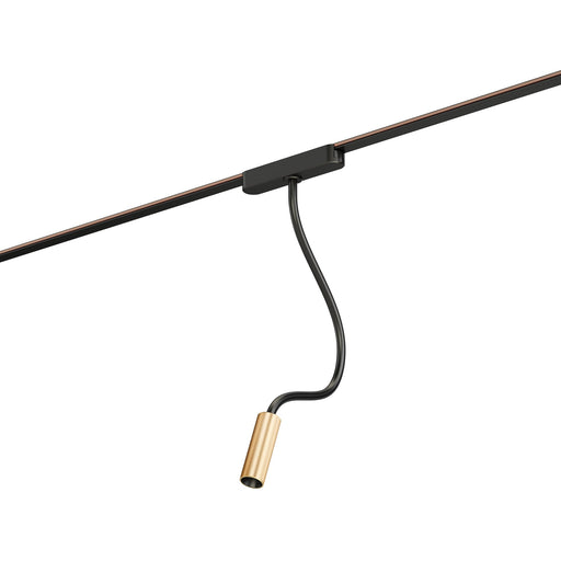 Continuum Track Reading Light in Black / Gold