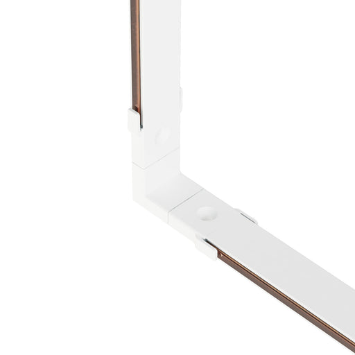 Continuum Track Wall to Ceiling Connector in White