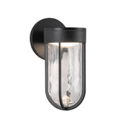 Davy 11" Outdoor Wall Light in Black