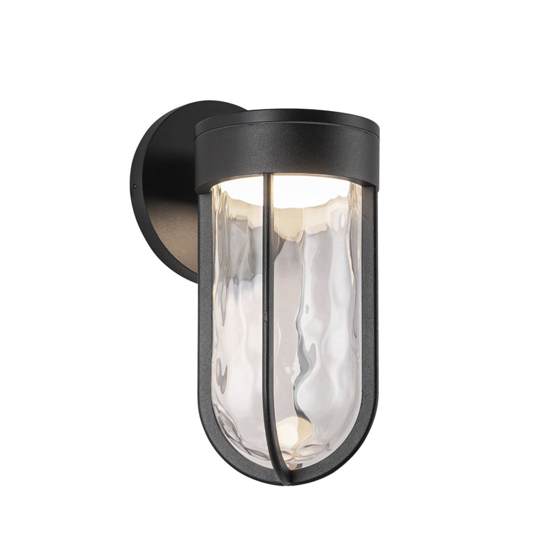 Davy 11" Outdoor Wall Light in Black