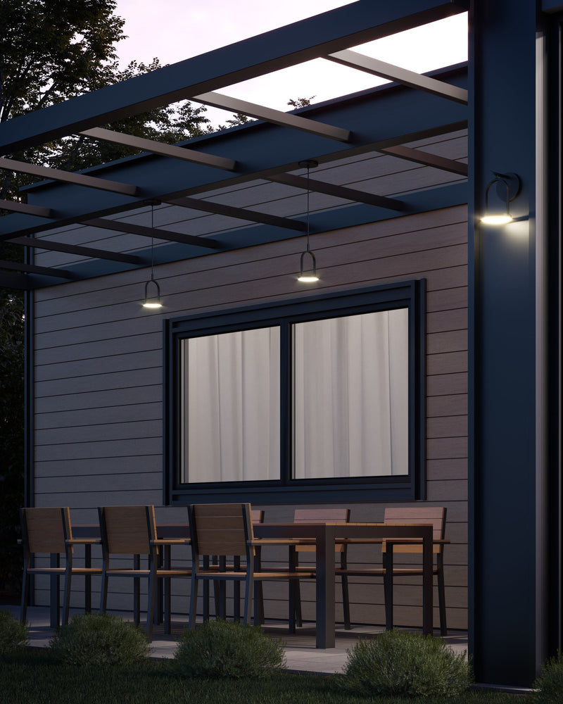Trek 5" Outdoor Wall Light in Black