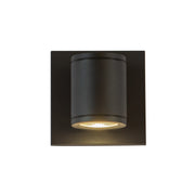 Nordic 4" Outdoor Wall Light, 2" Diameter in Black