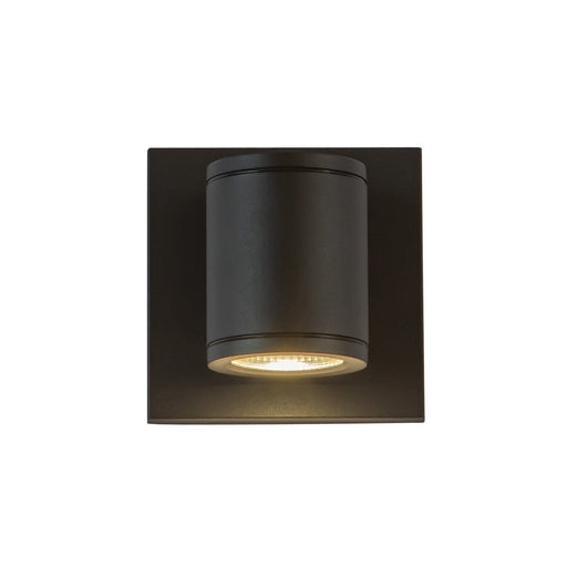 Nordic 4" Outdoor Wall Light, 2" Diameter in Black