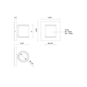 Nordic 4" Outdoor Wall Light, 2" Diameter in White
