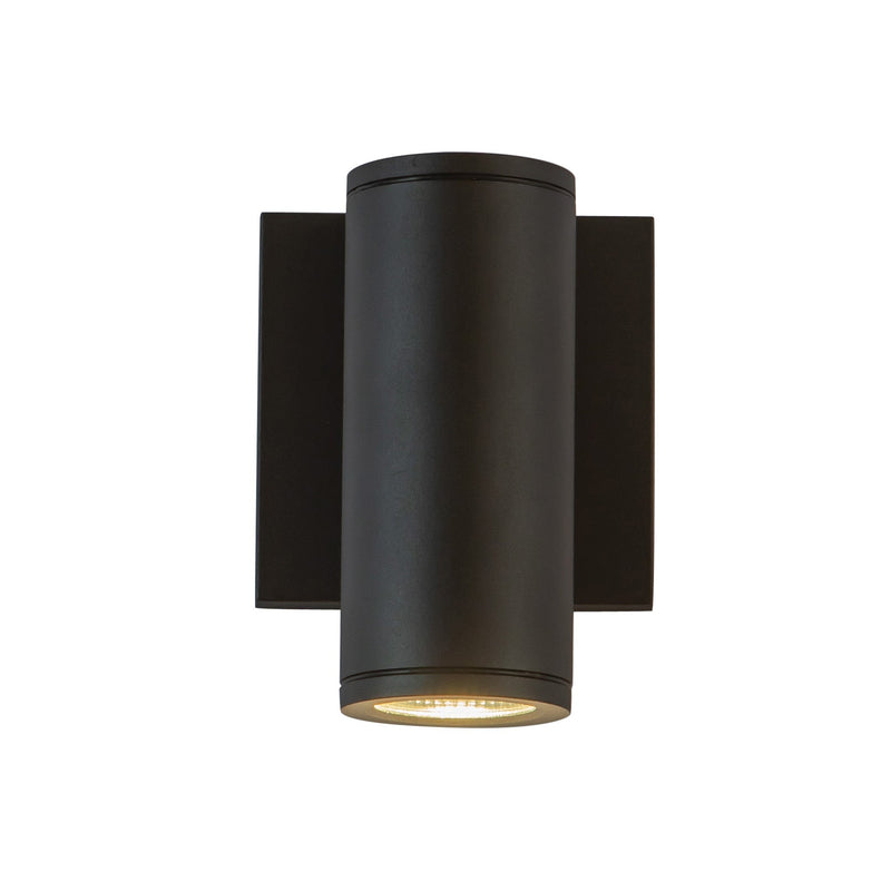 Nordic 6" Outdoor Wall Light, 2" Diameter in Black